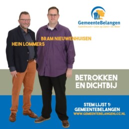 Hein Lommers en Bram Nieuwenhuisen
